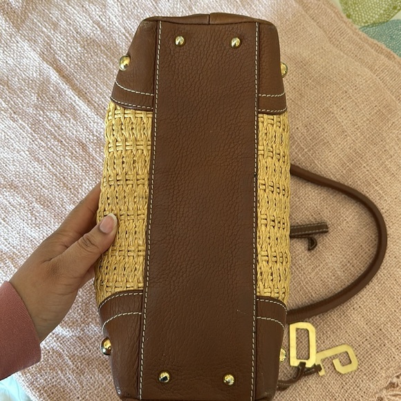 DOLCE & GABBANA D Ring Leather and Raffia Bag - Picture 10 of 10